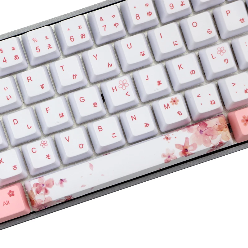 Клавиатура краситель японский персонаж PBT Keycap 73 клавиши oem профиль Sakura для dz60