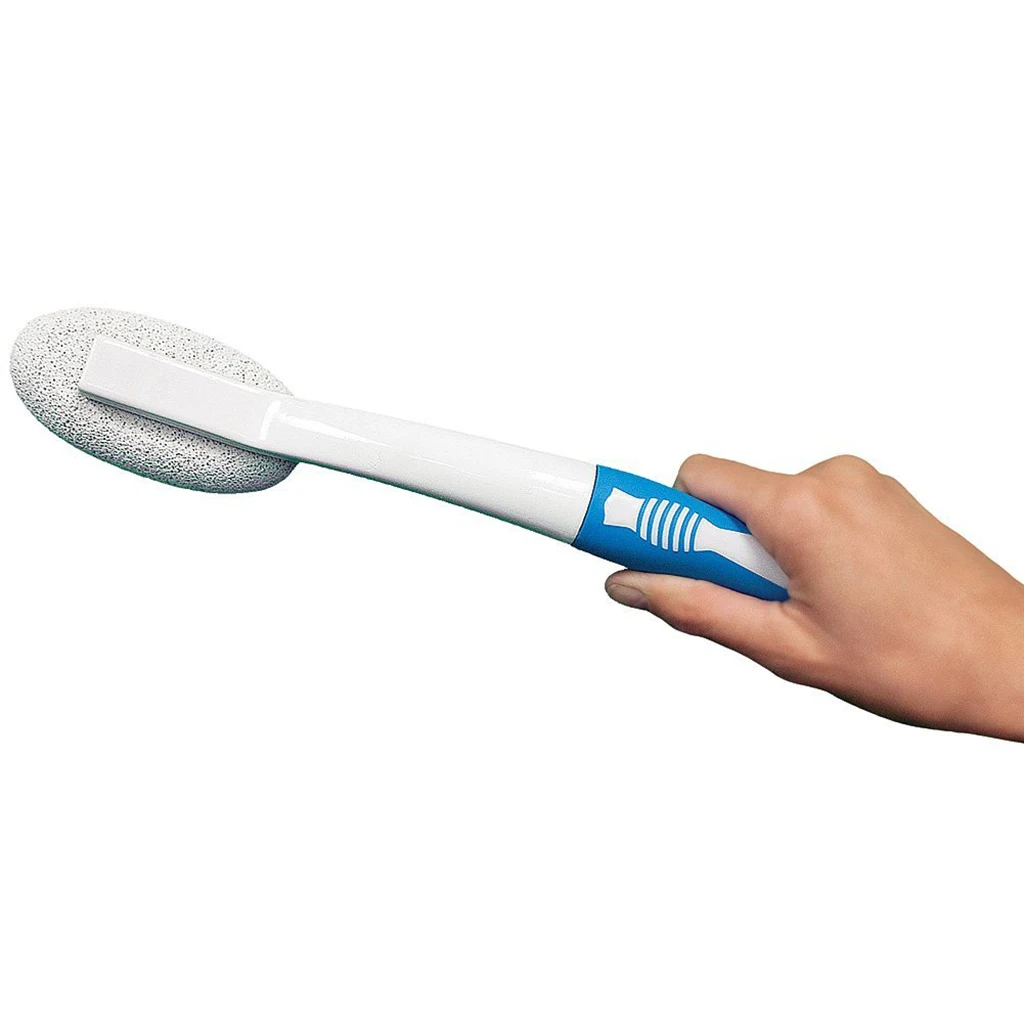 Пемза для ног каменная кисть с длинной ручкой мертвое средство отшелушивания