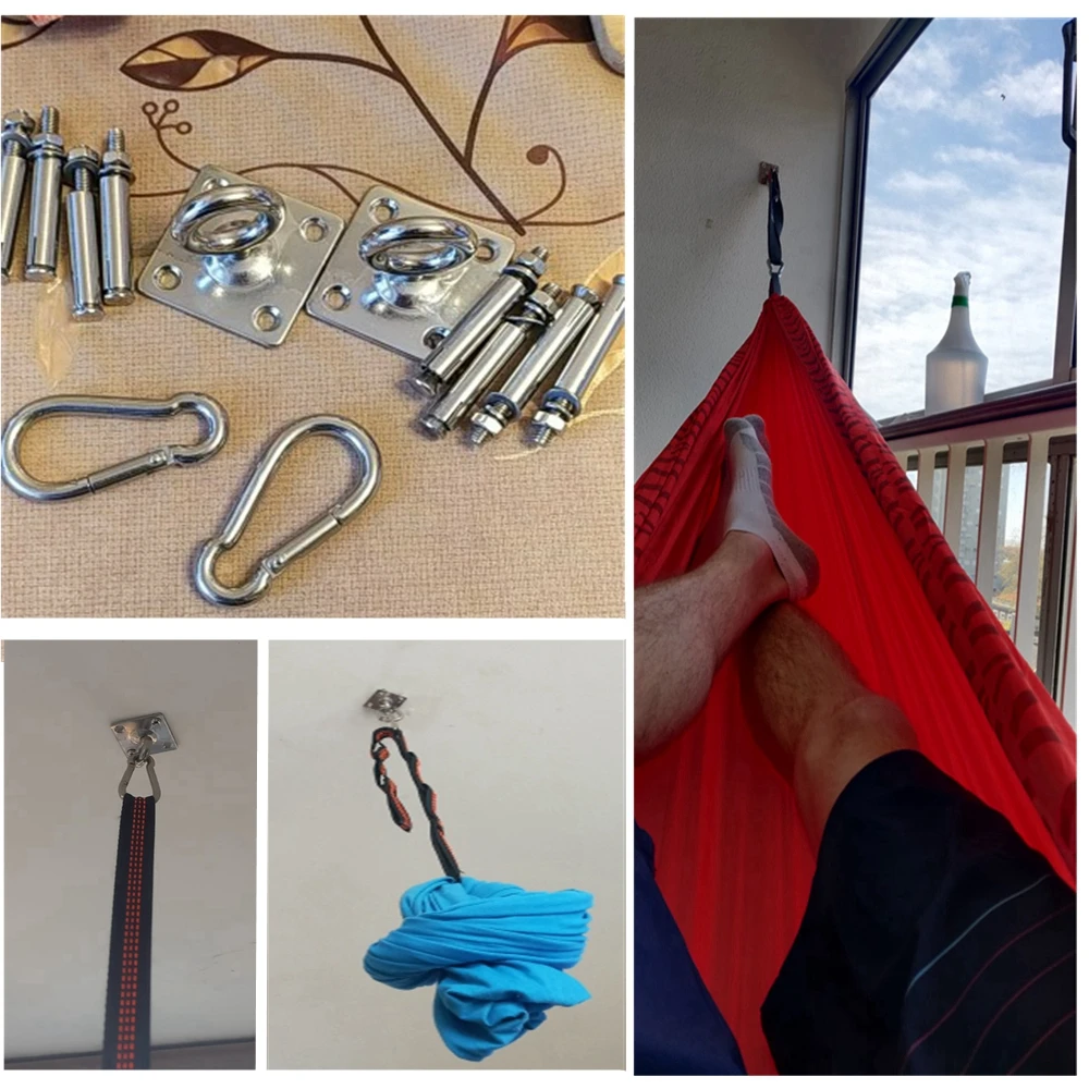 Подвесная вешалка для качели из нержавеющей стали карабин застежка гамака