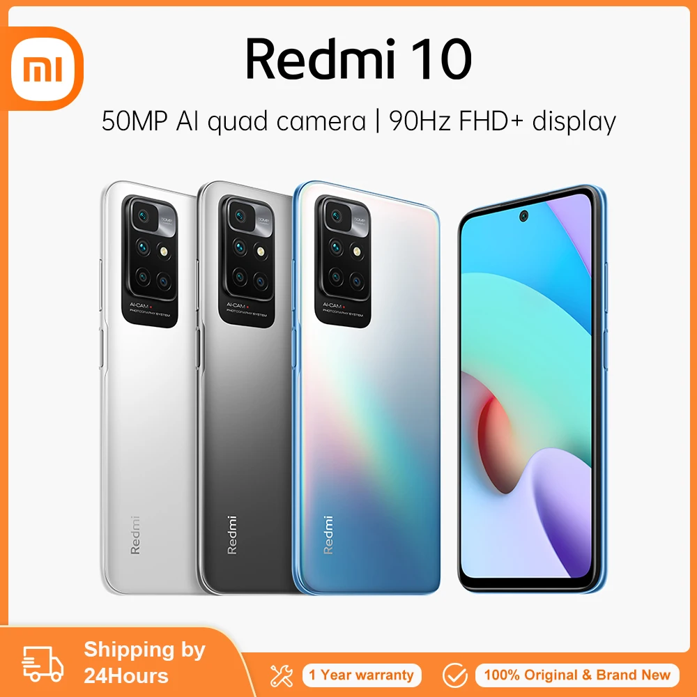 

Смартфон Xiaomi Redmi 10, 64 ГБ/128 ГБ, NFC, 50 МП, четыре AI-камеры, FHD + дисплей, Helio G88 восемь ядер, аккумулятор 5000 мАч, 90 Гц