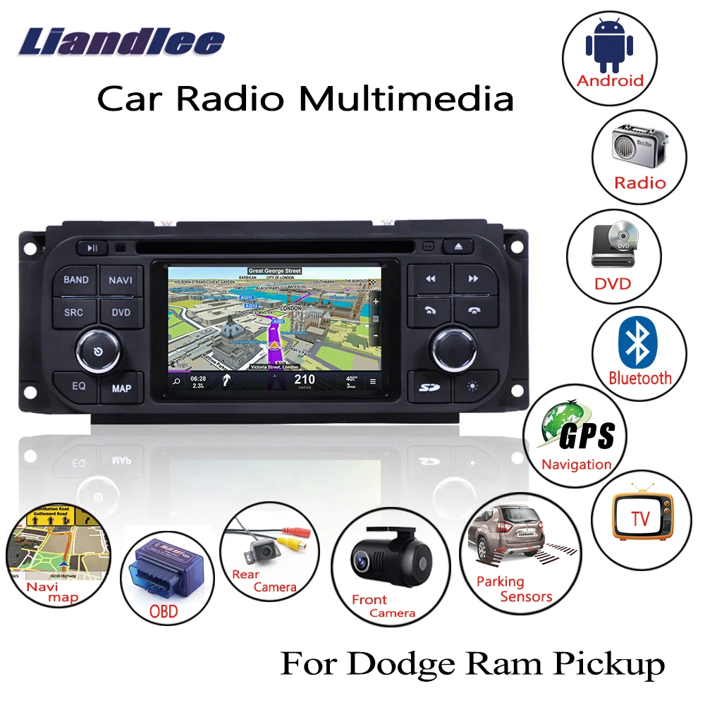 

For Dodge Ram Pickup 2002-2006 Android Car Radio CD DVD Player GPS Navi Navigation Maps Camera OBD TV Screen Media