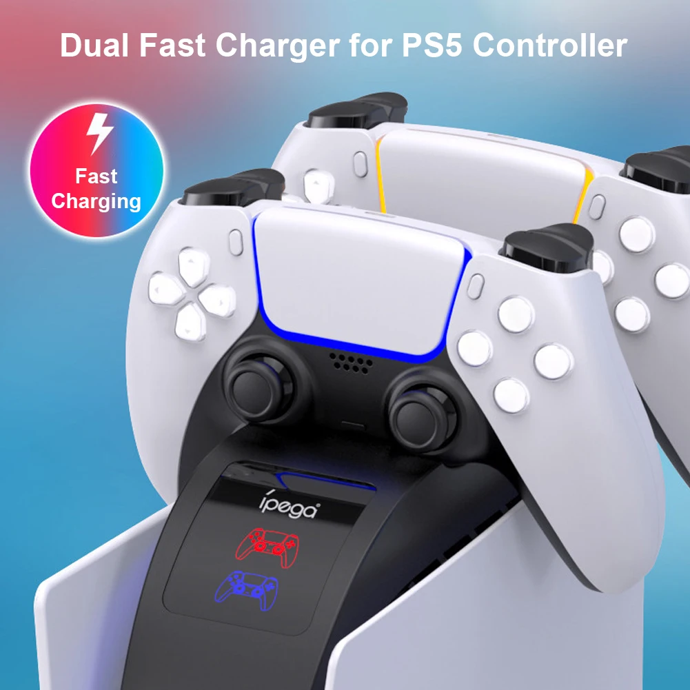 

Двойное зарядное устройство для Sony PS5 геймпад джойпад контроллер для видеоигр зарядная док-станция Подставка блок питания игровые аксессуа...
