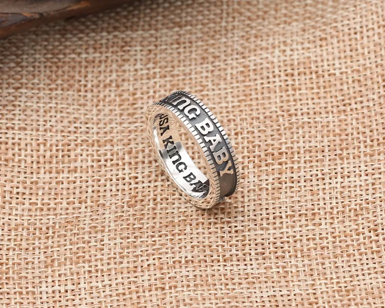 Кольцо из стерлингового серебра S925 пробы индивидуальное модное ювелирное