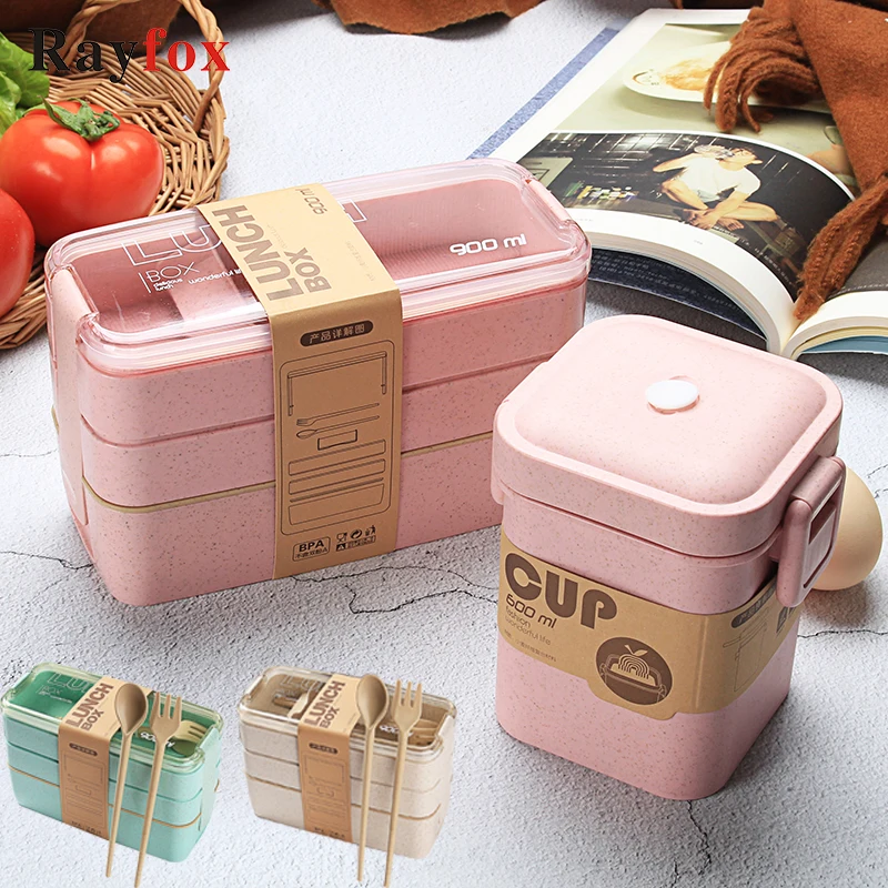 Японская коробка для завтрака контейнер еды портативная бенто посуда