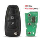 Откидной дистанционный ключ jingyuqin 433 МГц FSK 4D834D63 чип для Ford Focus 2015-2021 для Mazda 3 2008-2012 BT50 2011-2015 5WK50165