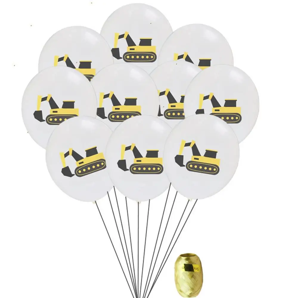 

Taoup Happy Children's Birthday Truck Balloons Confetti Ballons Accessories Car Balloons Latex Air Party Decor for Boys Favors