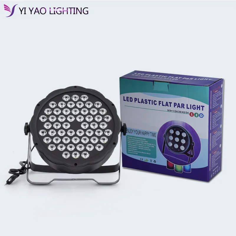 2 шт./лот 54x3 Вт Led Par uplighting настенная моющаяся Свадебная диджейская лампа RGB цвет