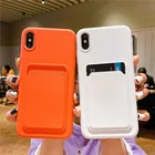 Силиконовый ударопрочный чехол для телефона iPhone XS XR XS MAX 8 7 Plus SE 2020, чехлы-бумажники с отделениями для карт для iPhone 12 MINI 11 PRO MAX
