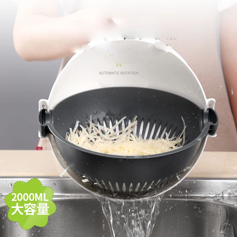 9 В 1 Magic Поворот Овощерезка с корзиной для сушки Многофункциональная кухня