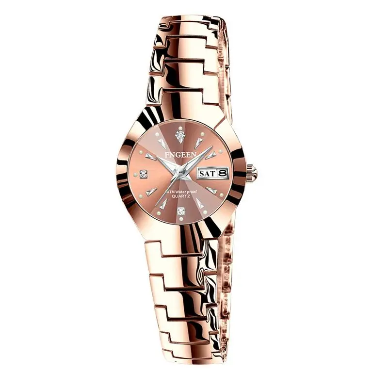 

Women's Watches Relogio Feminino 2020 Top Brand Luxury Diamond Dial Date Week Display Luminous Watch Fashion Quartz Female Watch