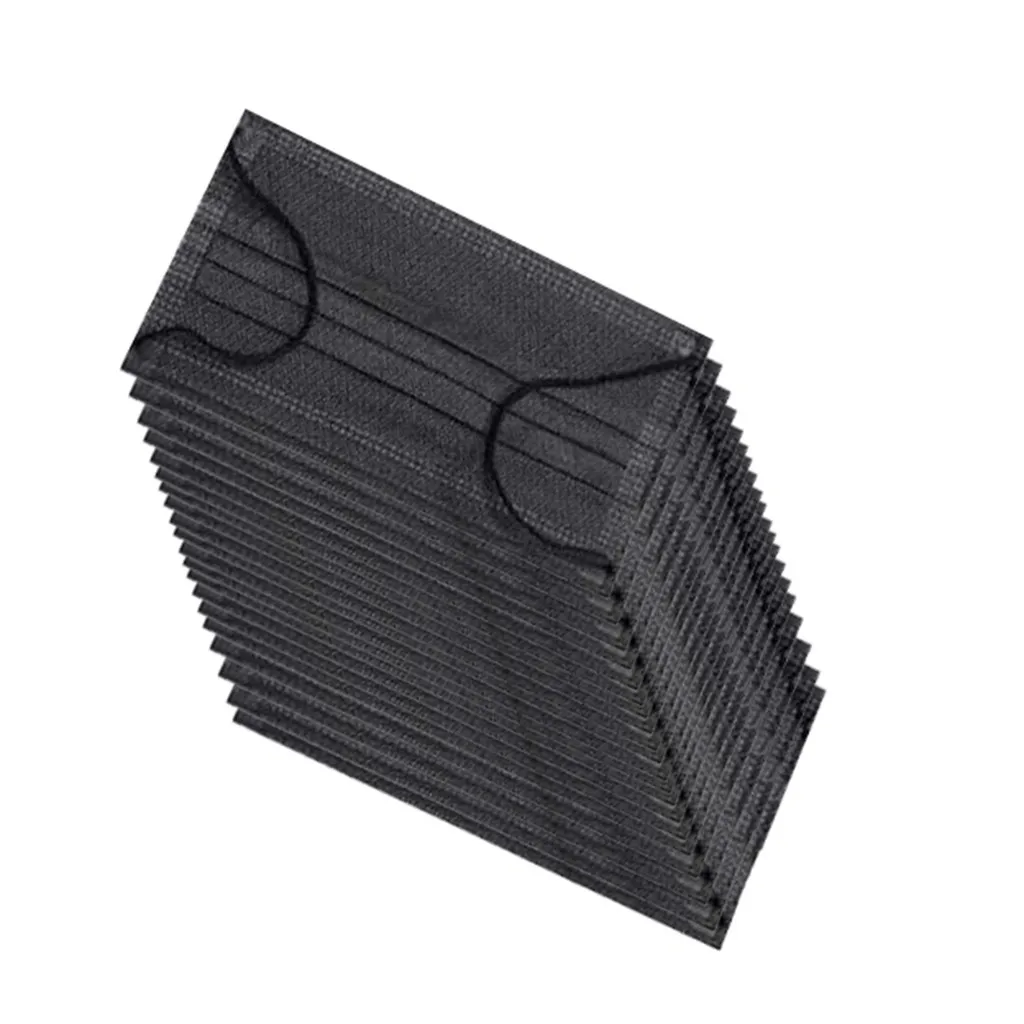 

Disposable Mask Mascarillas Desechables Air Purifying Fashion Black Face Masks Cover Anti Dust 3 Layer Mouth Filter Masques100PC