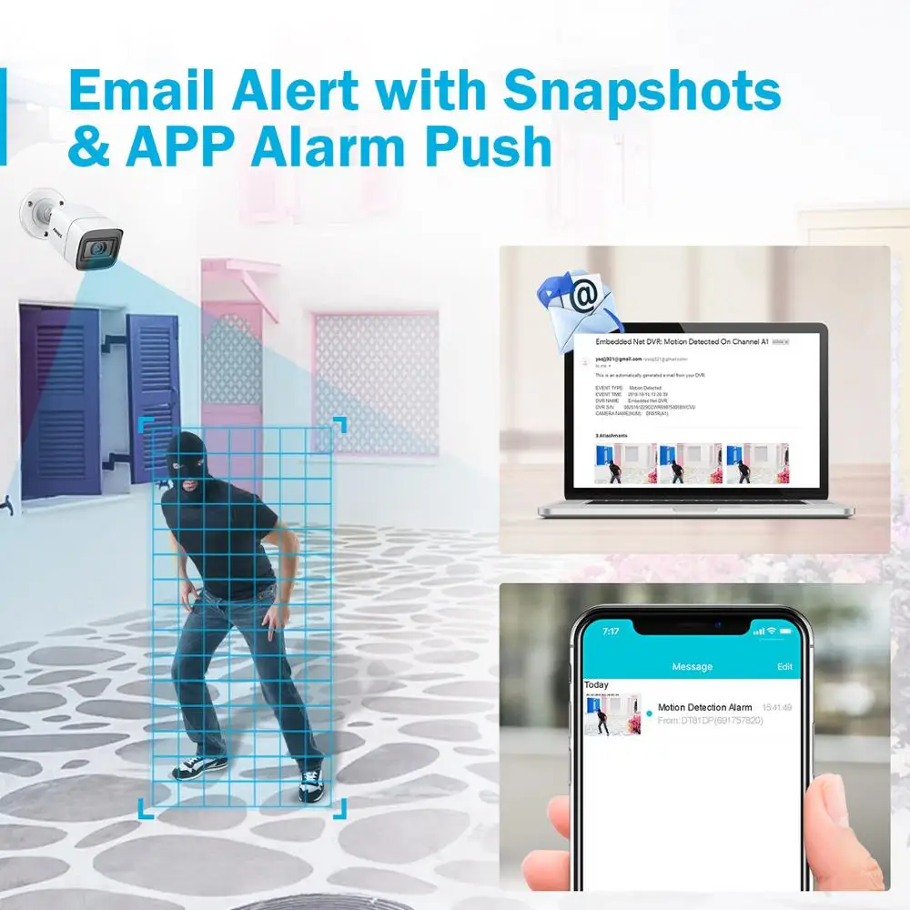 Дешево Система видеонаблюдения ANNKE, 4K Ultra HD, 8 каналов, 8 Мп, 5 в 1