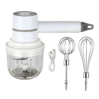 250ml 300ml 2 in1 baby food chopper electric egg beater rechargeable usb wireless hand grinder portable blender mixer set