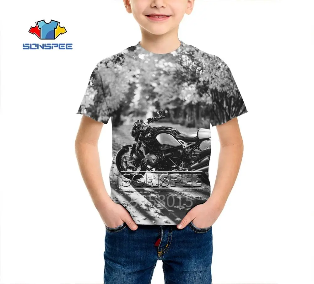 SONSPEE/детская одежда в стиле Харадзюку С 3D принтом для мальчиков и девочек