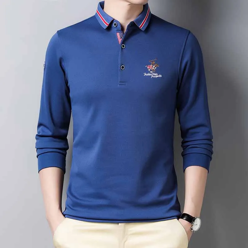 

High Quality Solid color Polo Shirt Casual Polo Shirts men's Long sleeve polo shirt New Arrival poloshirts YP8973