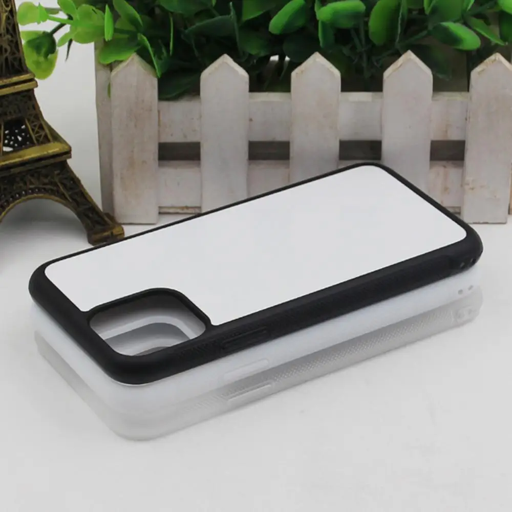 2d Резиновый ТПУ сублимационный чехол для iphone 11 /PRO Max с металлической вставкой