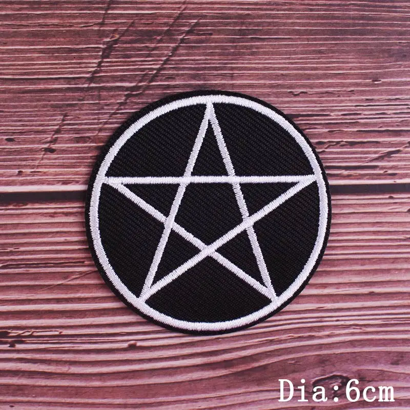 Хиппи Череп нашивки с вышивкой для одежды надписями джинсы куртки пошив ткань