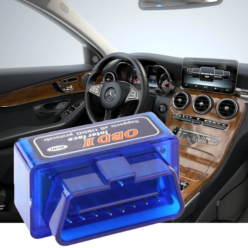 

Автомобильный диагностический мини-сканер ELM327 OBD2 II, Bluetooth, портативный инструмент ABS dfdf
