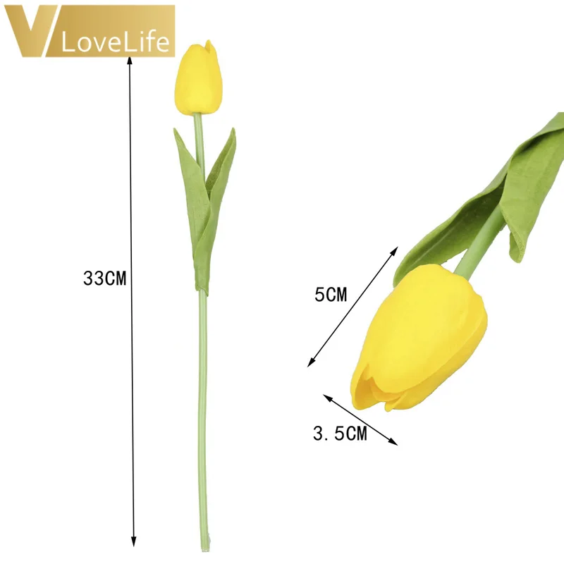 10 шт. искусственные тюльпаны цветы из полиэтилена лавандовые цвета латексные