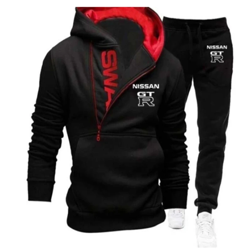 Новинка 2021 спортивный комплект GTR из искусственного хлопка с капюшоном Модный