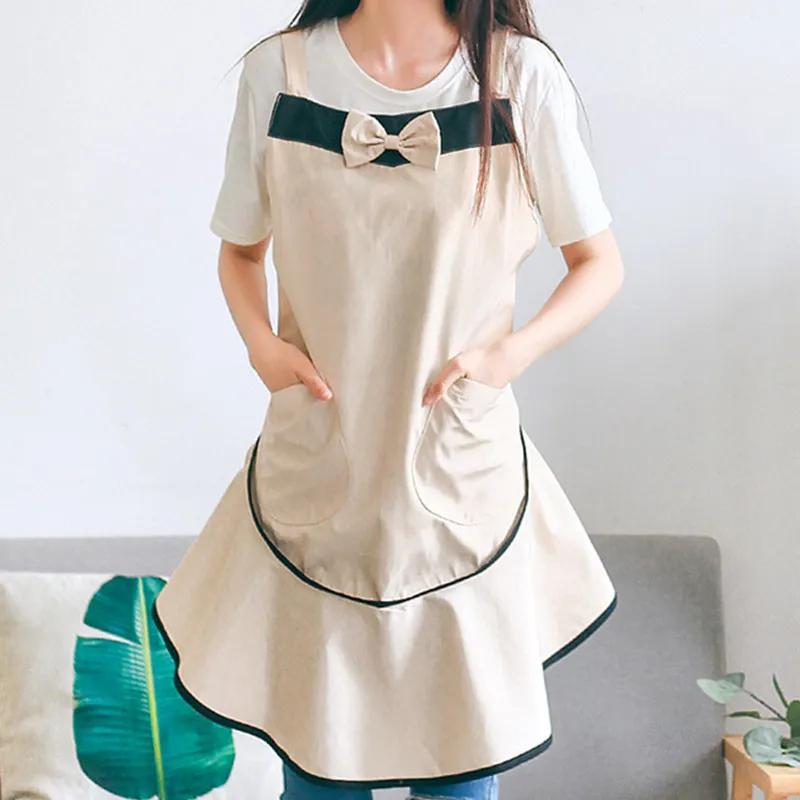 

Waterproof Polyester Apron Cafe Waitress Maid Coffee Shop Pastry Chef Work Wear Barista Baker Uniform Event Cosplay Clothes E23
