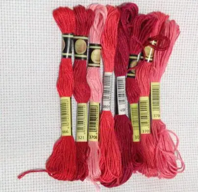 CXC Cross Stitch Thread The Unique Style 8 Cotton Embroidery Thread Floss Sewing Skeins Craft Gradient Color On - CXC Нитки для вышивания крестиком Уникальный стиль 8 хлопковых нитей для вышивания флосс шитья мотков ремесел градиентный цвет на.