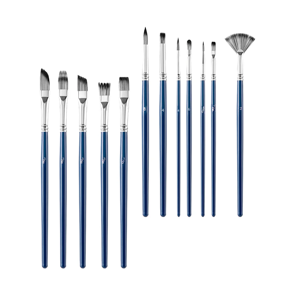 

12Pcs Paint Brushes Painting Tools Watercolor Pens Student Stationery Gift