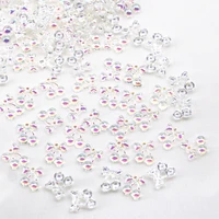 100pcs cute cherry resin stones nail art aurora rhinestones nail jelly ornaments for manicure tips