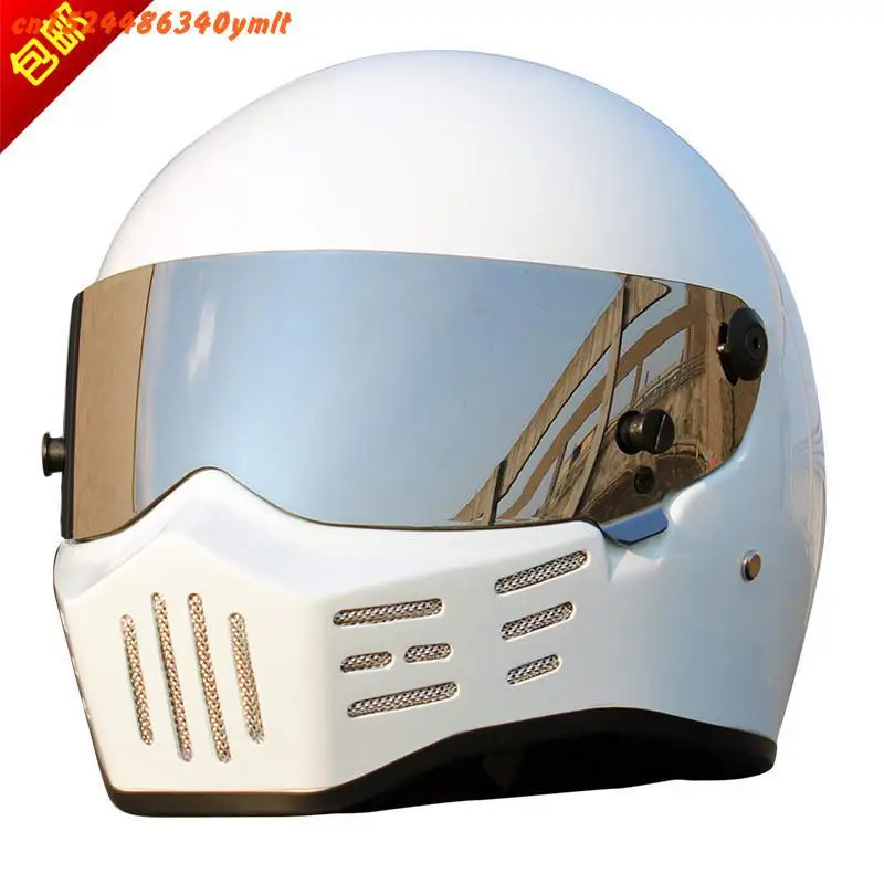 DIY CRG ATV-8 Персонализированная наклейка "Simpson" мотогонок полный шлем F1 Capacete De Moto Riding Cascos Motorrad - Цвет: White 1