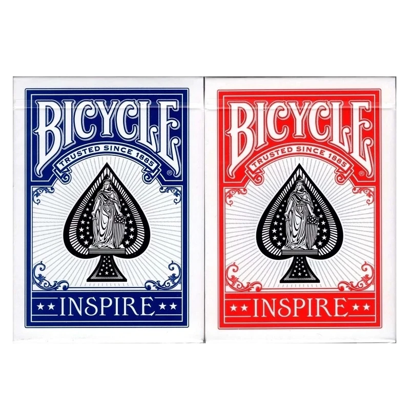 

Bicycle Blue Inspire Playing Cards Marked Deck Collectable Poker Magic Card Games Magic Tricks Props for Magician