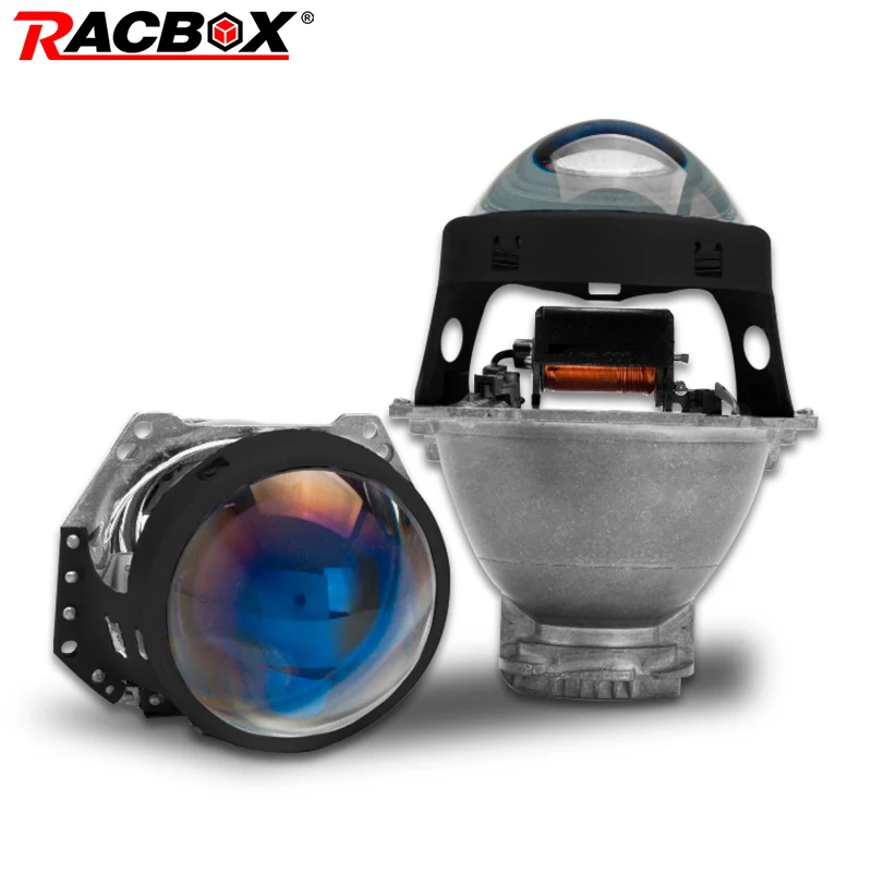Биксеноновая линза проектора Racbox 3 0 дюйма с синей пленкой Hella 5 D1S D2S D3S D4S сменная
