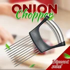 Резак из нержавеющей стали для нарезки лука, фруктов, овощей