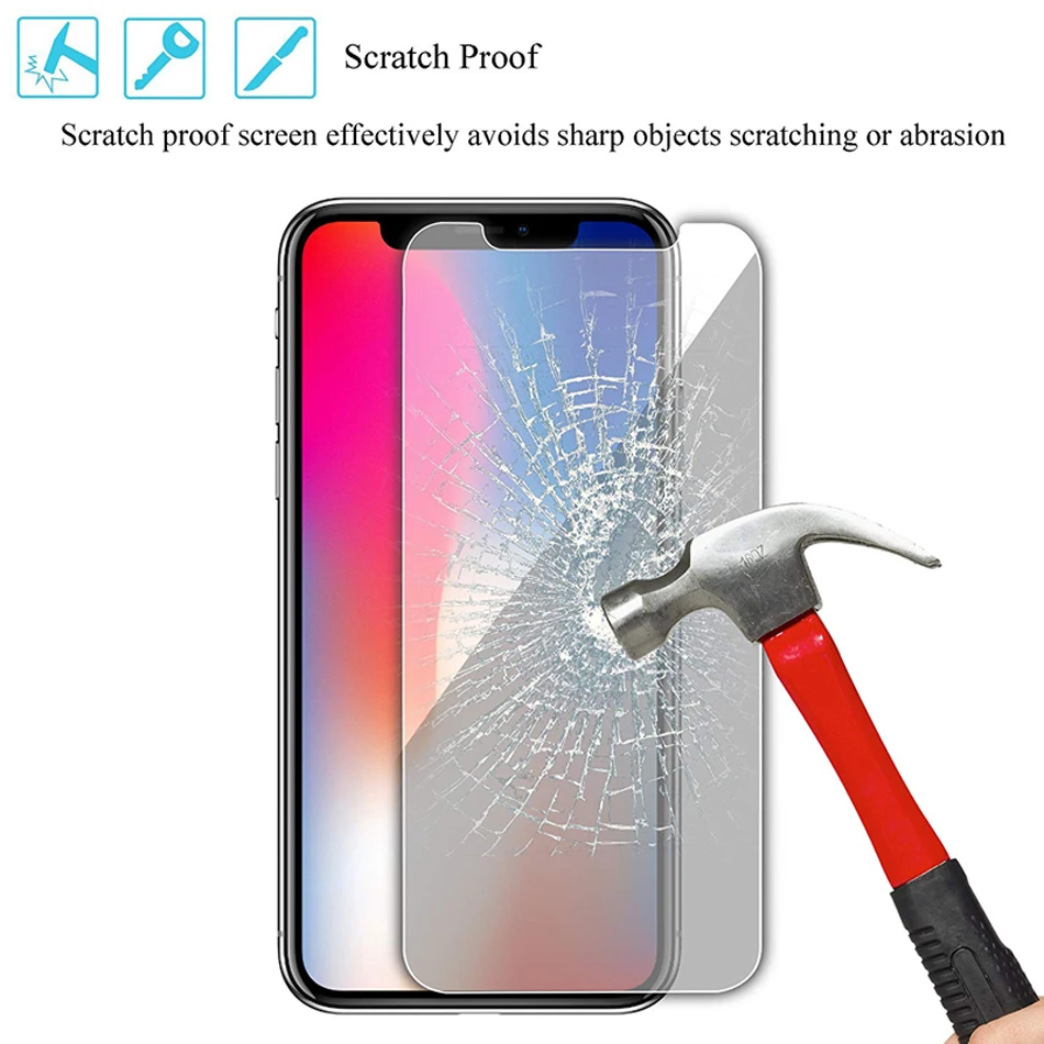 Закаленное стекло для iPhone 7 8 6S Plus SE 2020 Защитное экрана 12 Mini 11 Pro Max X XS XR защитное 3