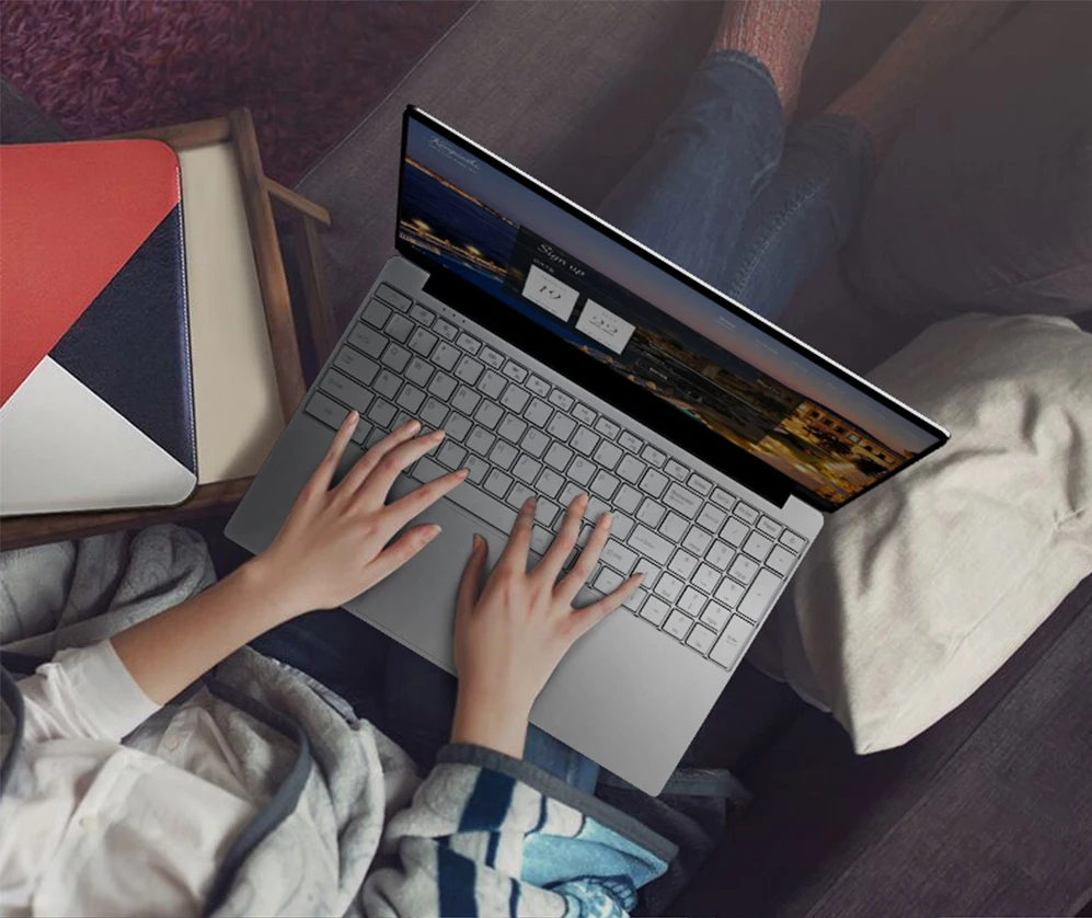 Ноутбук 15,6 дюймов 1920*1080 Intel Core i3 5005U Windows10 8 ГБ ОЗУ 1TGB SSD с полной раскладкой клавиатуры с металлической крышкой