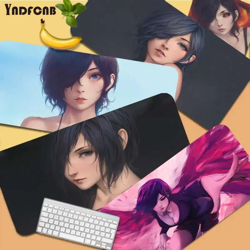 

YNDFCNB Tokyo Ghoul Touka Kirishima sexy cute girl Laptop Gaming Mice Mousepad Size for mouse pad Keyboard Deak Mat for CsGo/LOL