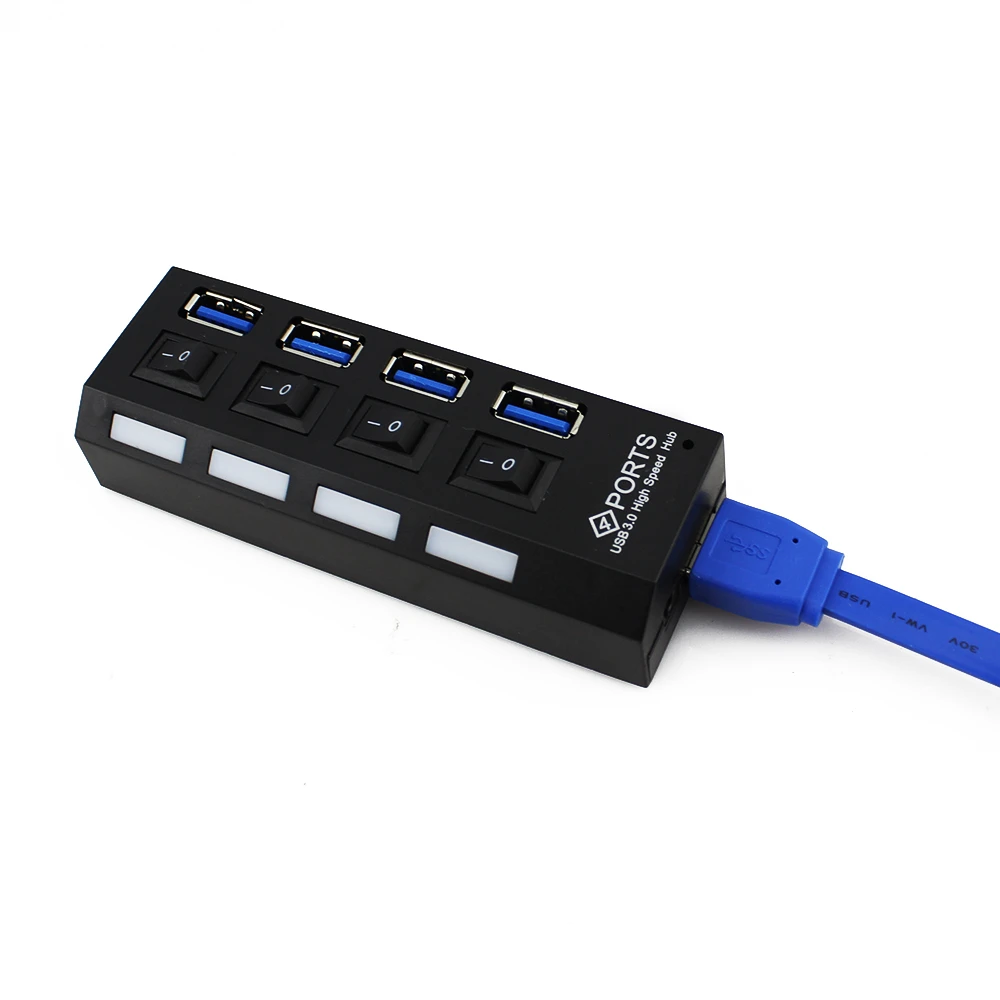 USB 3 0 концентратор высокой скорости питания ed 4 порта сплиттер адаптер все в одном