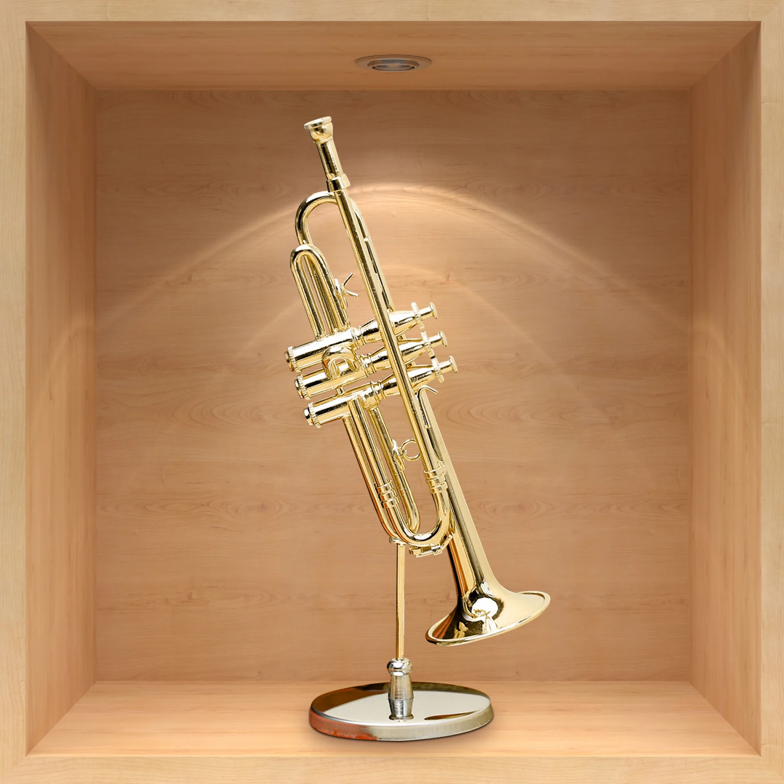 

Fine Craftsmanship Saxophone Model Copper Miniature Saxophone With Stand And Storage Box Mini Musical Instrument
