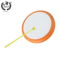 m mbat high quality percussion drum with drumsticks portable hand hold drum plastic tambourine music instrument for practice