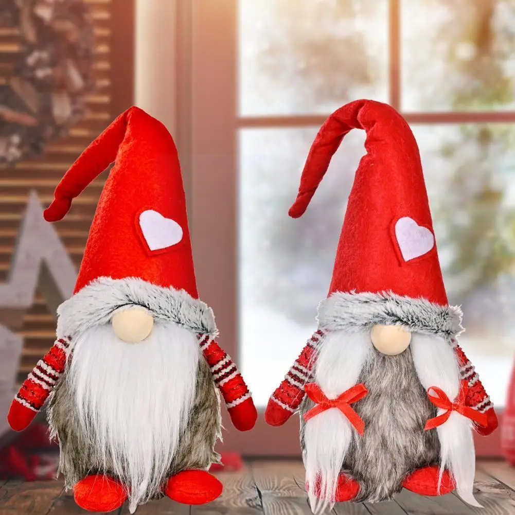 

2021 New Product Christmas Decoration Christmas White Ornament Year Dwarf New Standing Kids 2022 Love Christmas Gifts V9z5