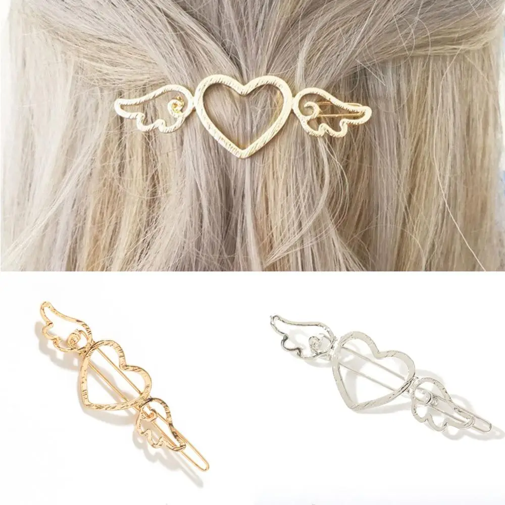 2 шт. для девочек с металлическим украшением в виде крыльев Ангела любящее сердце
