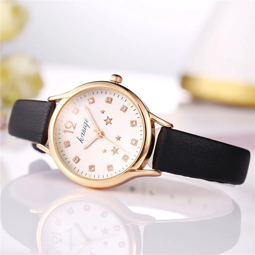 Женские наручные часы студенческие с ремешком простые маленькие свежие милые со