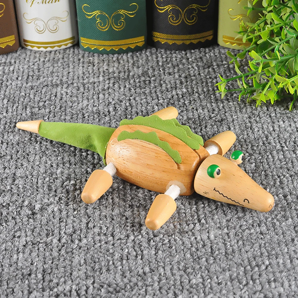 Деревянная миниатюрная настольная игрушка с имитацией тигра в стиле