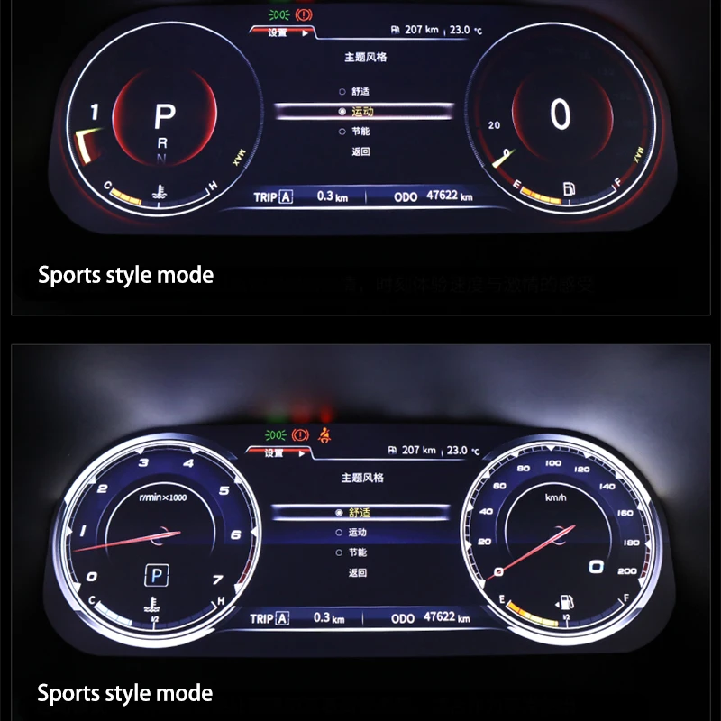 Кластерные датчики спидометра для приборной панели автомобиля ЖК монитор миль