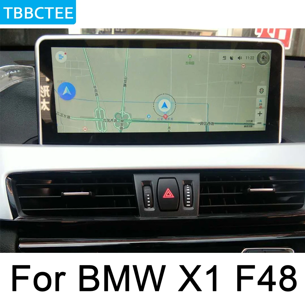 Фото Для BMW X1 F48 2018 2019 автомобиль EVO Android мультимедийный плеер HD экран сенсорный дисплей