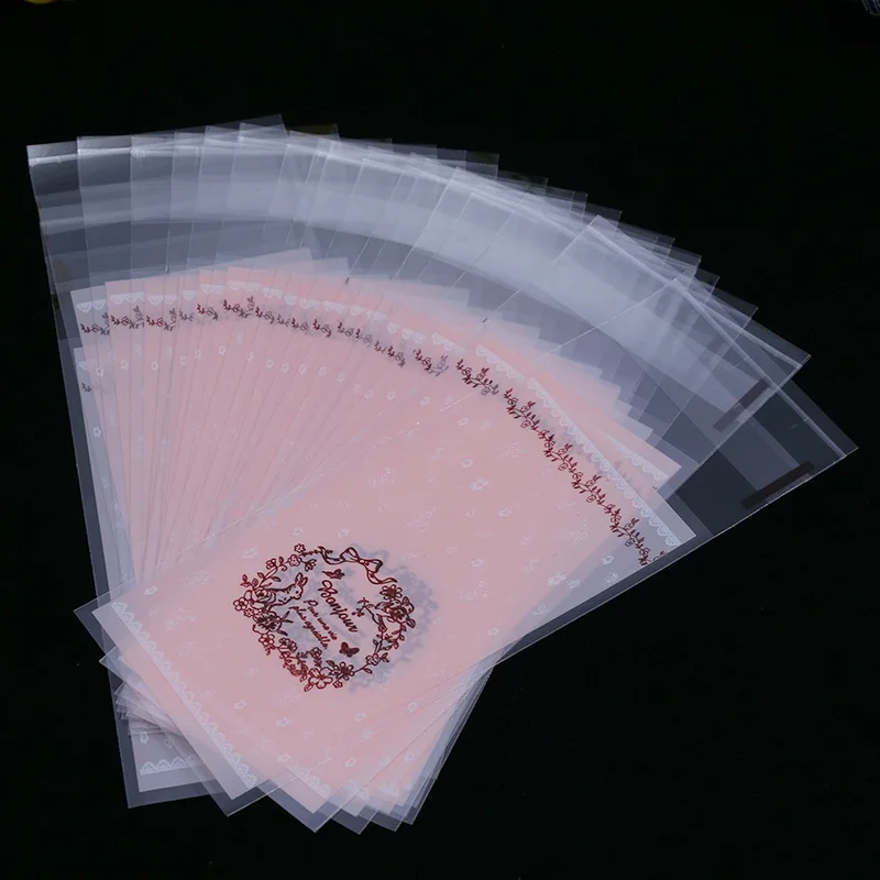 Пластиковая мини-упаковка для печенья 5 х10 см самоклеящийся пакет из