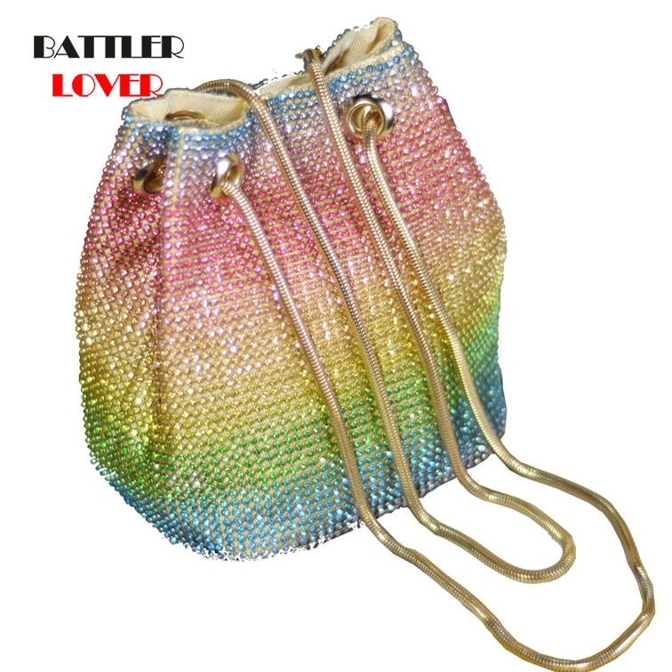 Женская сумка ведро 2020 маленькая красочная мессенджер для дам модные сумки на