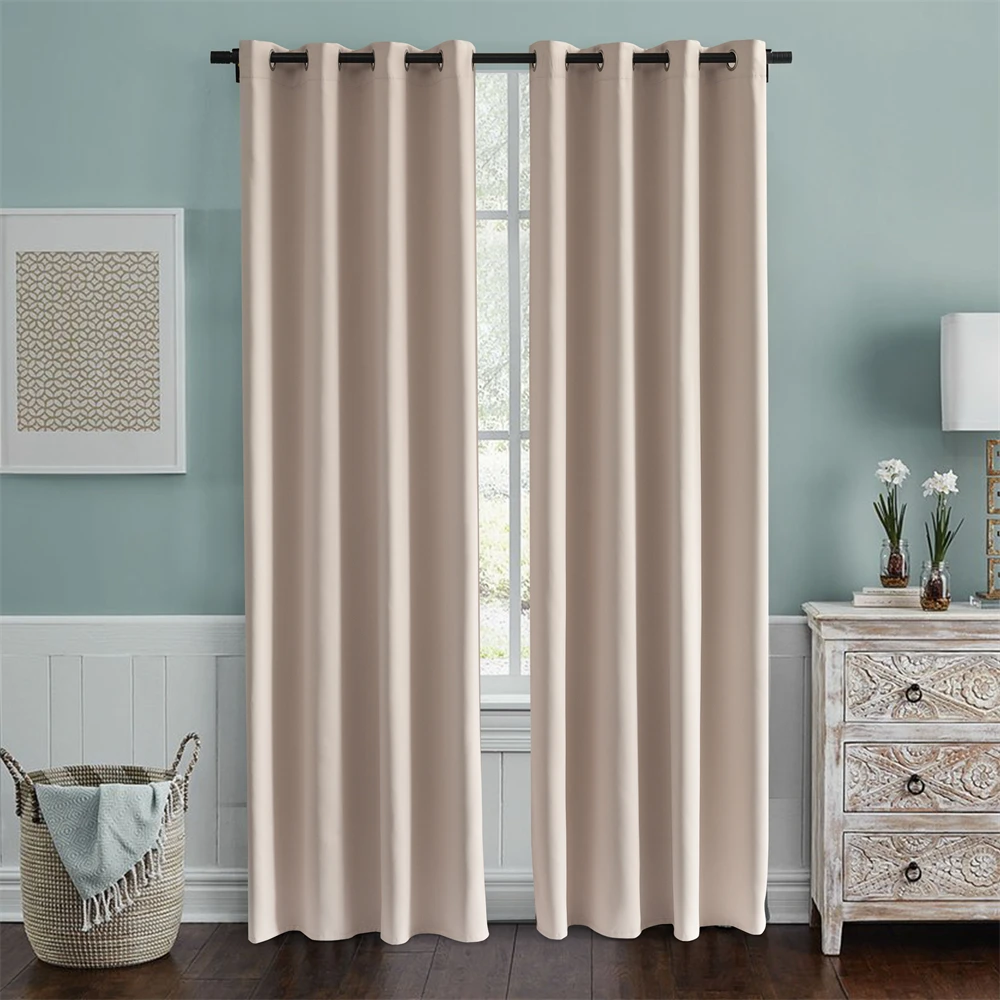 Светонепроницаемые шторы Joy с люверсами современные нержавеющие s для гостиной