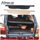 Крышка полки багажника для Mercedes Benz ML Class W166 ML320 ML350 ML400 ML500 2013-2017, выдвижные задние стеллажи, разделительная занавеска