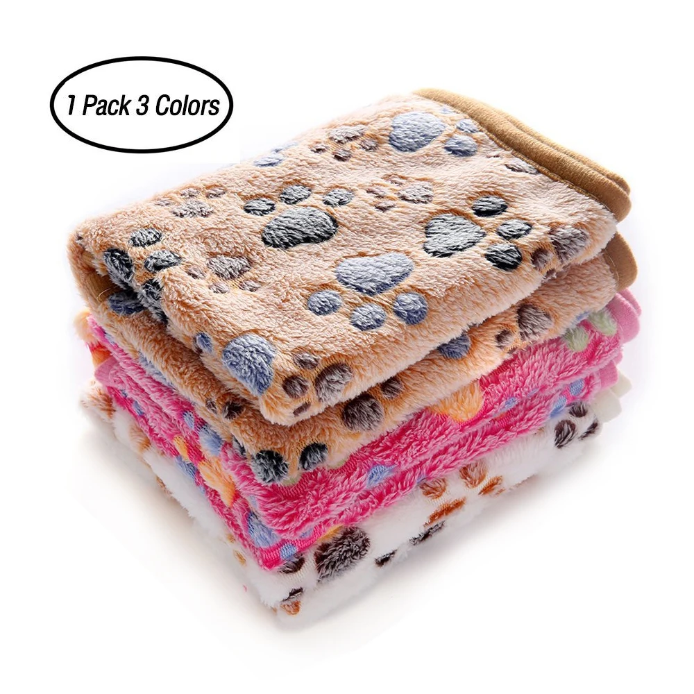 1 упаковка 3 одеяла для собак постельный коврик супер мягкий пушистый