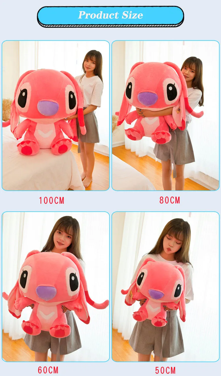 20-80 см аниме Лило и Ститч детские игрушки Kawaii Ститч плюшевые игрушки куклы милые Стич мягкие игрушки для детей подарок на день рождения